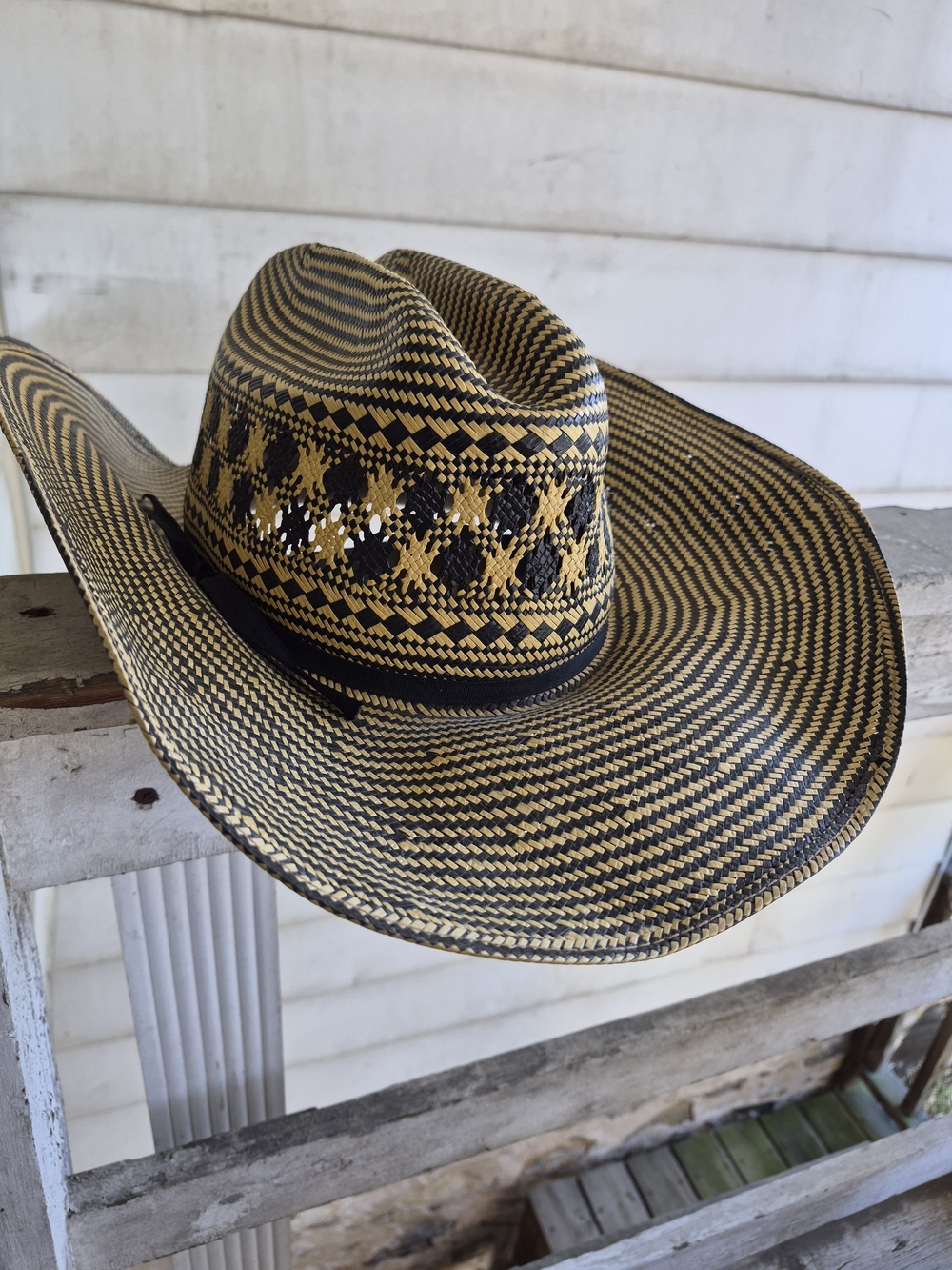 Womens Woven Straw Western Hat